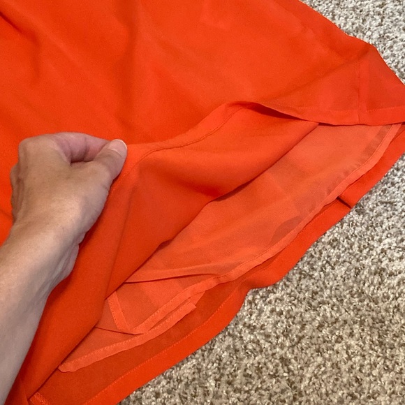 MM Couture orange and cream dress - Picture 11 of 12